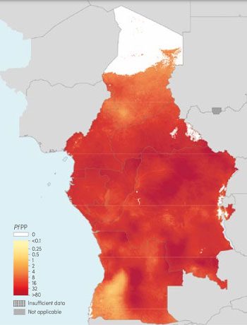 Carte Paludisme Afrique P142