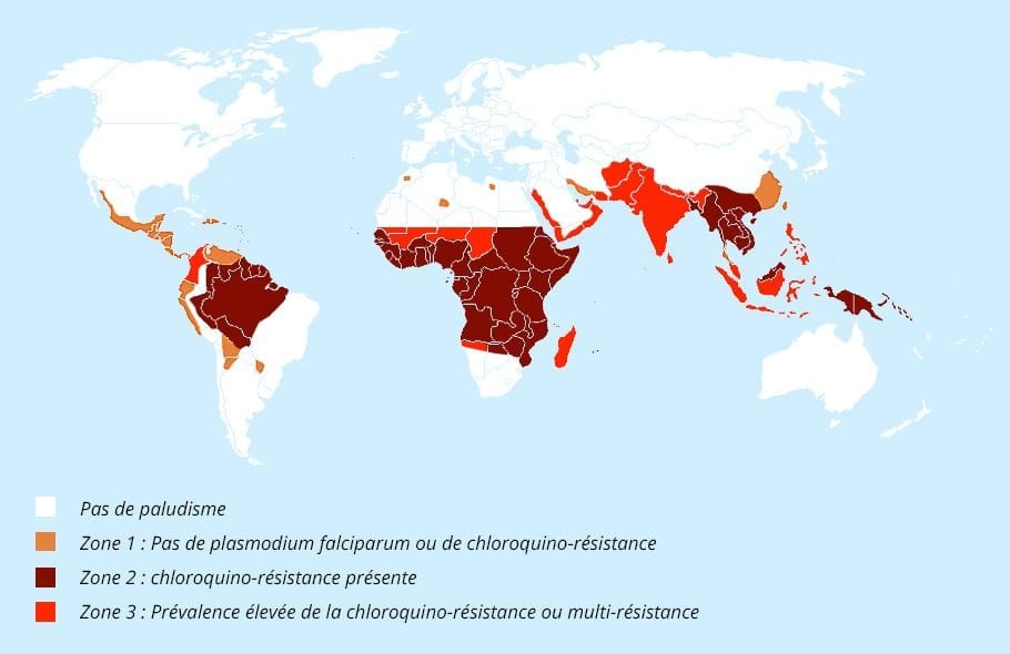 Carte paludisme résistances