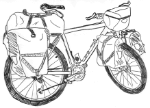 Mountain bike drawing