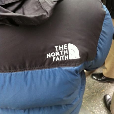 Counterfeit down jacket - The north faith
