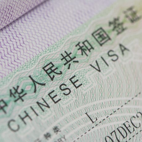 Visa chinois