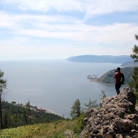 View of Lake Baikal in summer