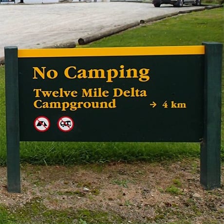 Panneau Camping