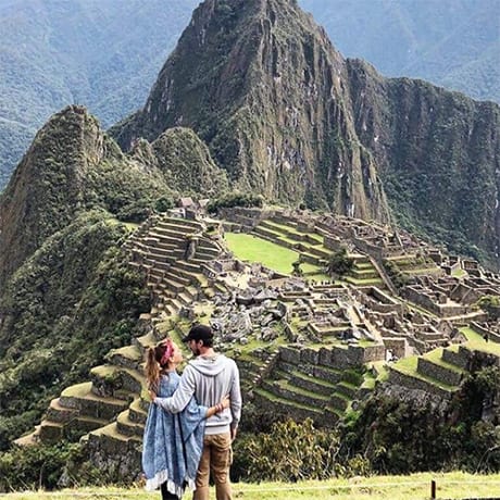 The view on the site of Machu Picchu