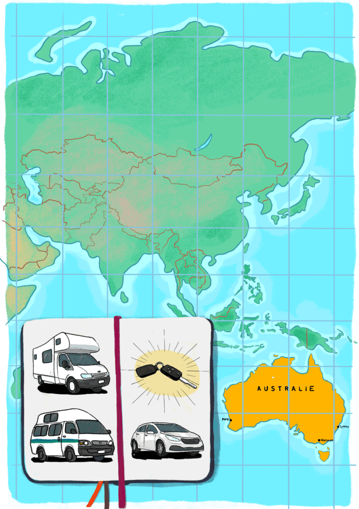 Location de véhicules en Australie. Guide de voyage en Australie