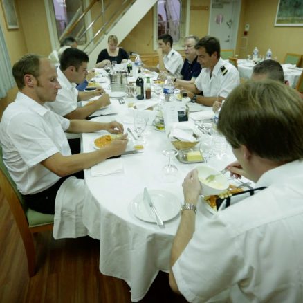 Meal during a cargo trip