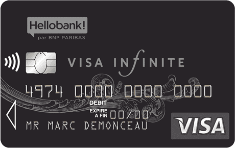 Carte Hello Bank Visa Infinite