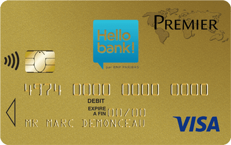 Carte Hello Bank Visa Premier