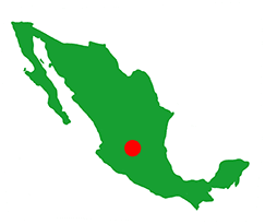 guanajuato, mini carte mexique