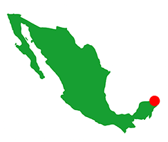 isla holbox, mini carte mexique
