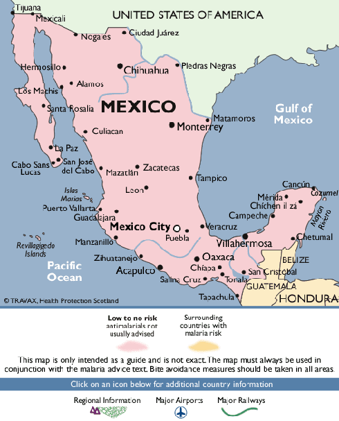 Mexique Carte Paludisme Nhs