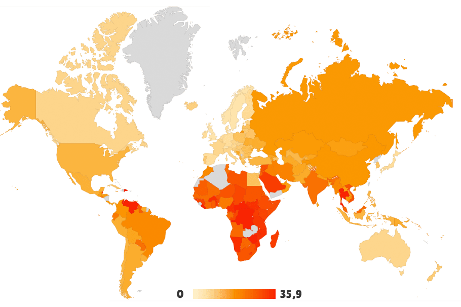 Worldmap Road Accidents Death Rate