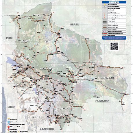 Carte des Routes Principales en Bolivie