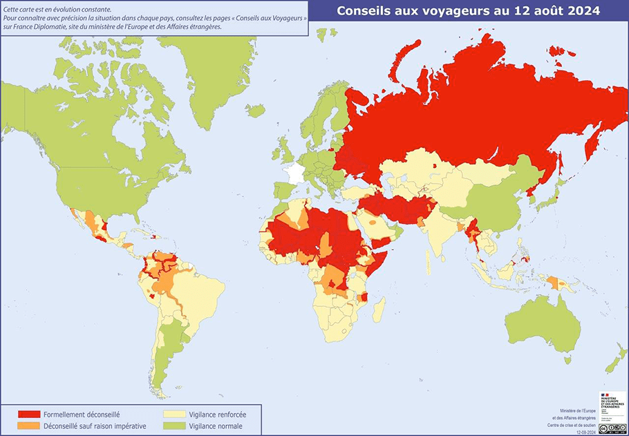 Carte Securité Monde