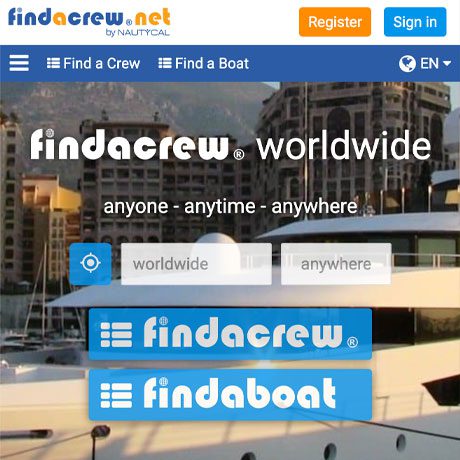 Findacrew Website Homepage