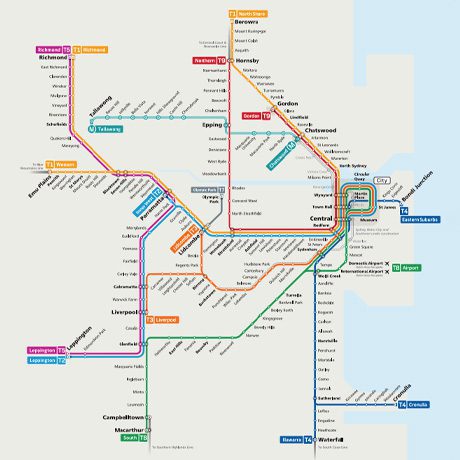 Carte Metro Train Sydney Australie