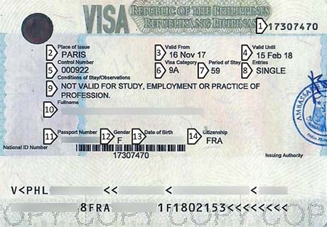 Visa 9A Philippines Action Visa