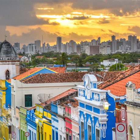 Olinda et Recife : Contraste entre buildings et batiments anciens