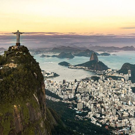 Vue panoramique sur la baie de Rio De Janeiro
