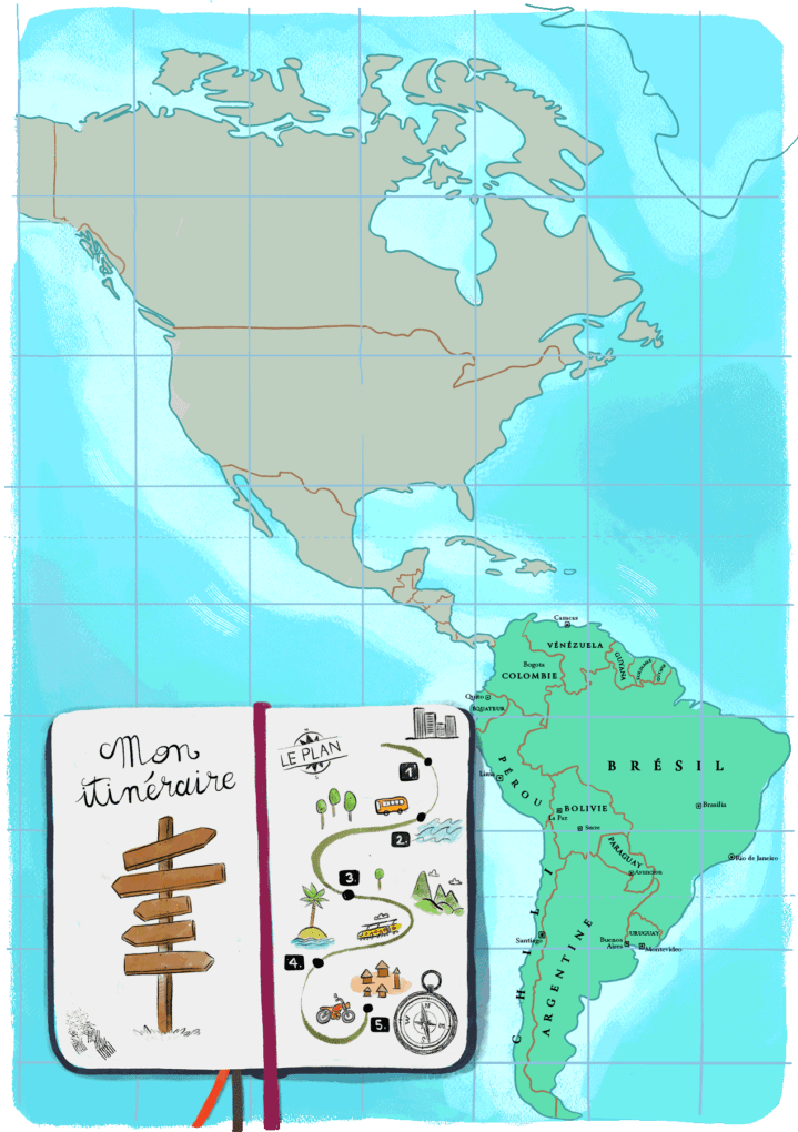 Guide de voyage en Amérique du sud : exemples d'itinéraires