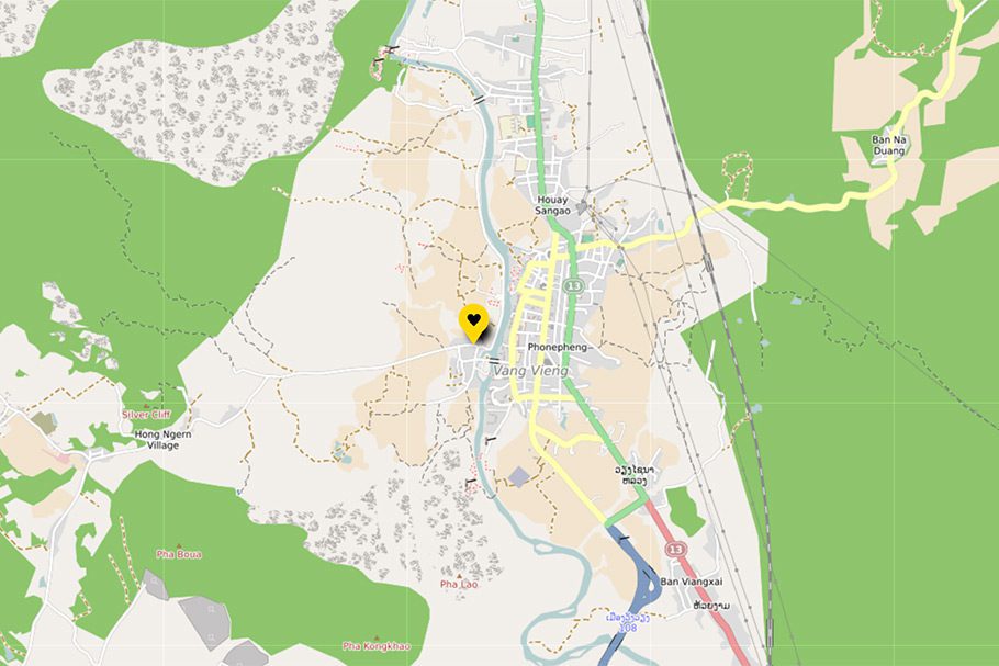 Localisation Maylyn Guesthouse Vang Vieng
