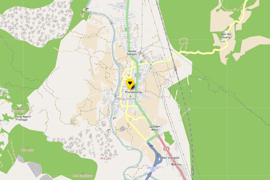 Localisation Trendy Hotel Vang Vieng