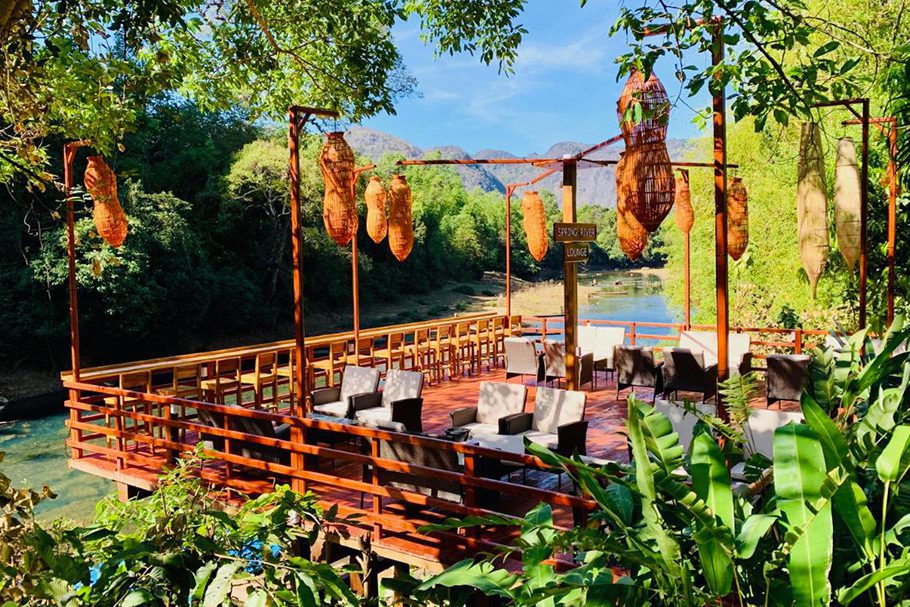 Terrasse Spring River Resort Konglor