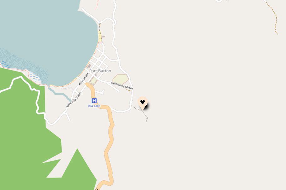Localisation Backpackers Hill Resort Port Barton
