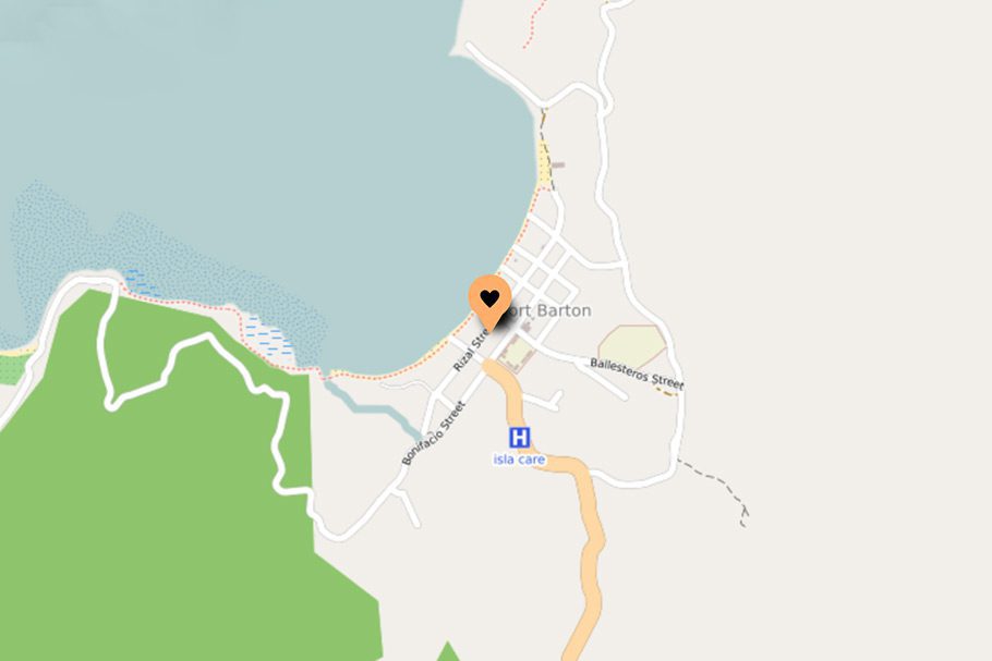 Localisation Cocorico Hostel Port Barton