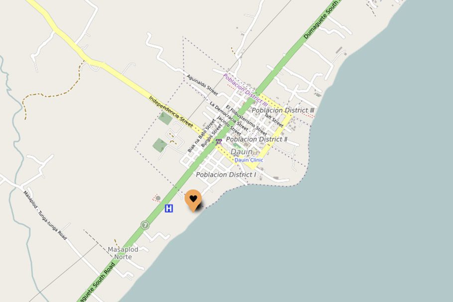 Localisation La Tortue Diving Resort