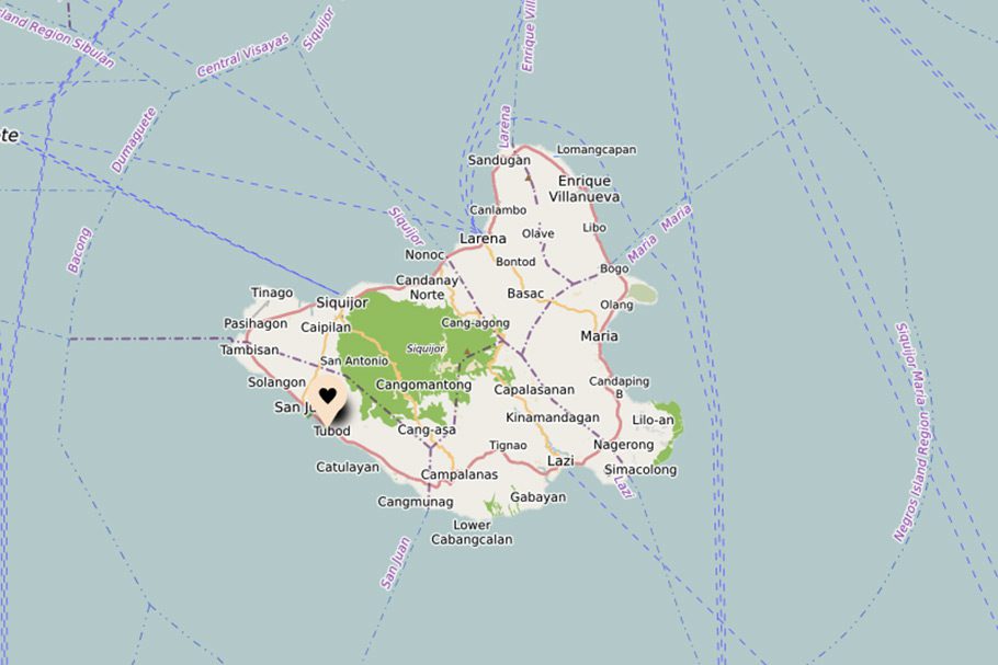 Localisation Toris Backpackers Paradise Siquijor
