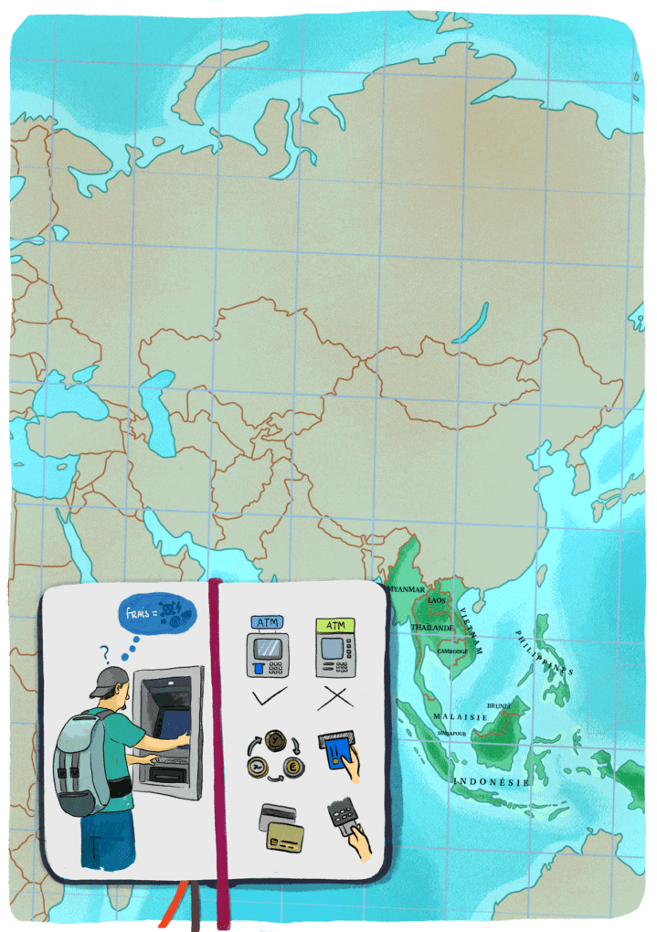 Guide de l'Asie du Sud Est : frais bancaires