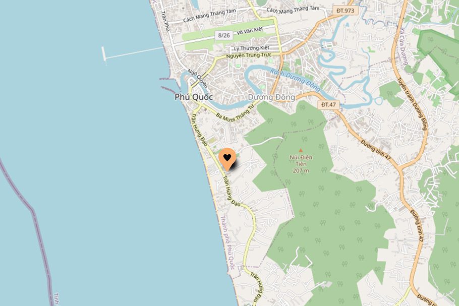 Localisation Bungalow Mai Phuong Binh Phu Quoc