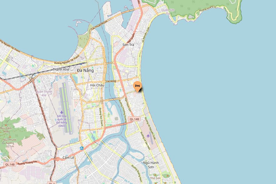Localisation Grand Sunrise Boutique Hotel Danang