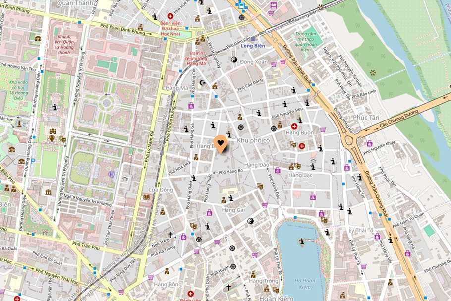 Localisation Old Quarter View Hanoi Hostel Hanoi