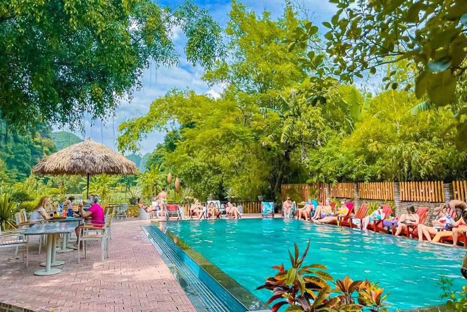Piscine Tam Coc Central Bungalow Hostel Ninh Binh