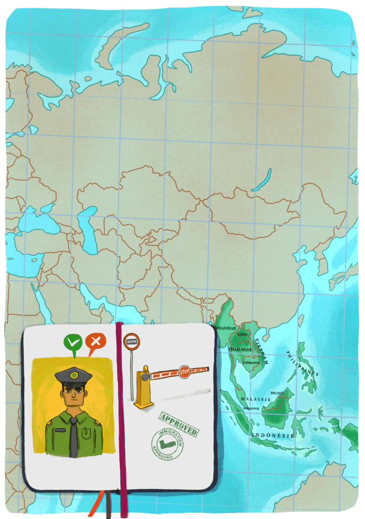 Guide de l'Asie du Sud Est : passages de frontières