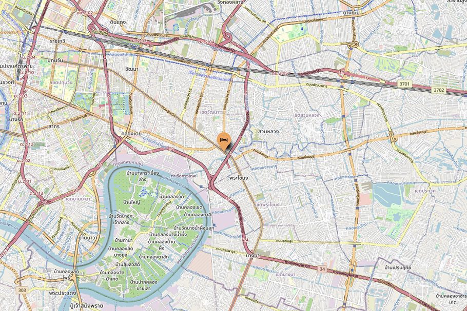 Localisation Cazz Hostel Bangkok