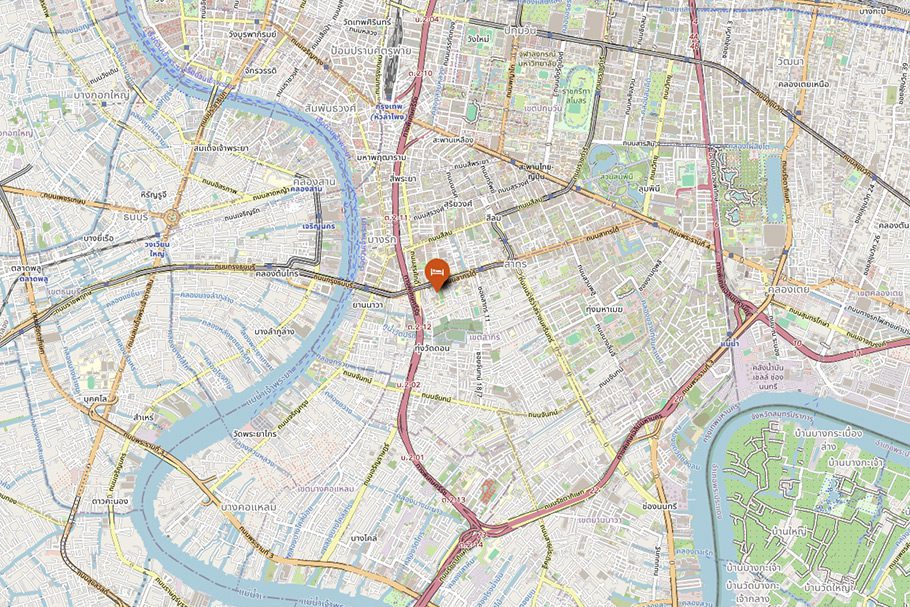 Localisation Eastin Grand Hotel Sathorn Bangkok