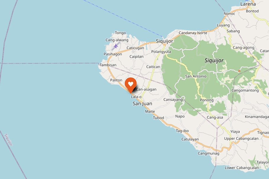 Localisation White Bada Guesthouse Siquijor