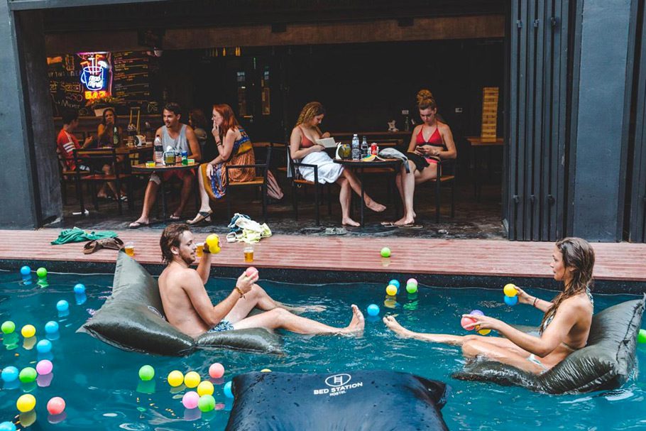 Piscine Bed Station Hostel Khaosan Bangkok