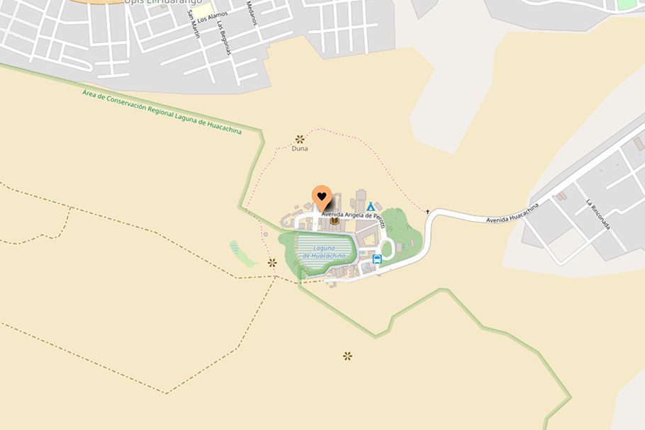Localisation Viajero Huacachina Hostel Huacachina