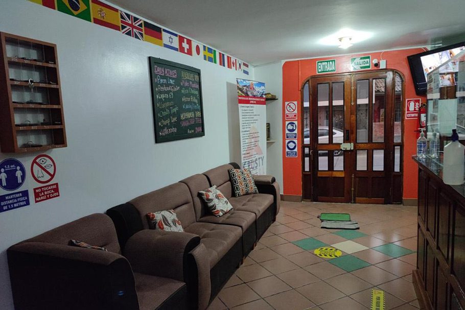 Reception Krusty Hostel Huaraz